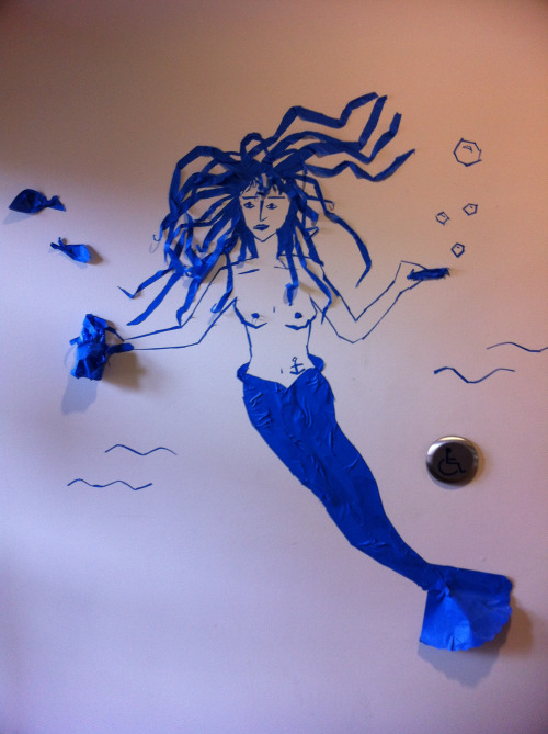 Blue Tape Mermaid